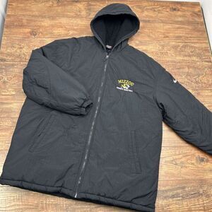 90s VTG Nike Team Mizzou Womens Basketball Coat Nylon Quilted Puffer Jacket Sz L